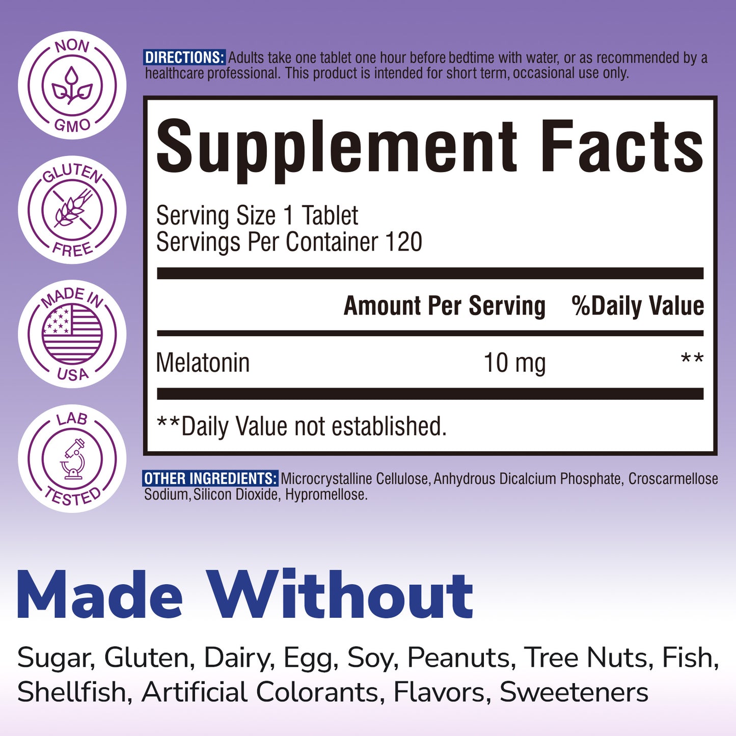 Melatonin 10mg Tablet