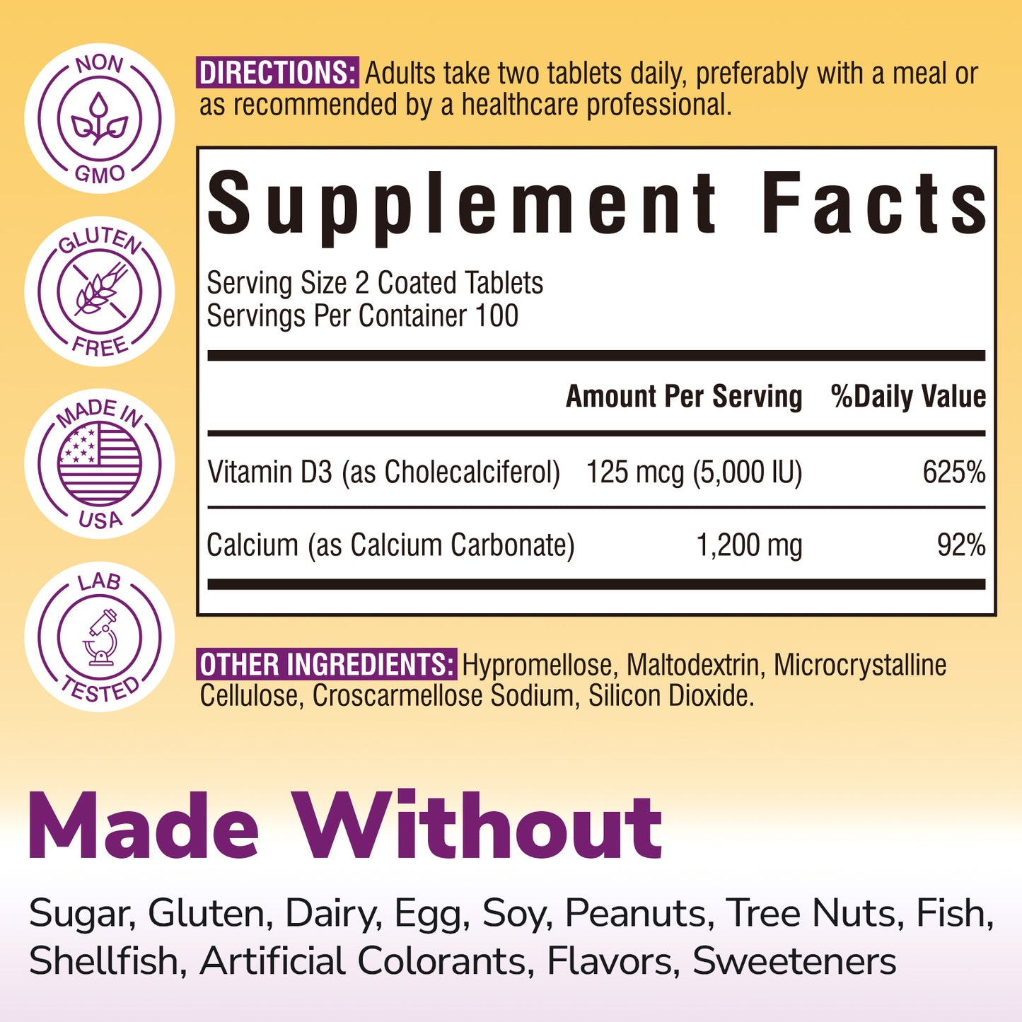 Calcium 1200 mg with Vitamin D3