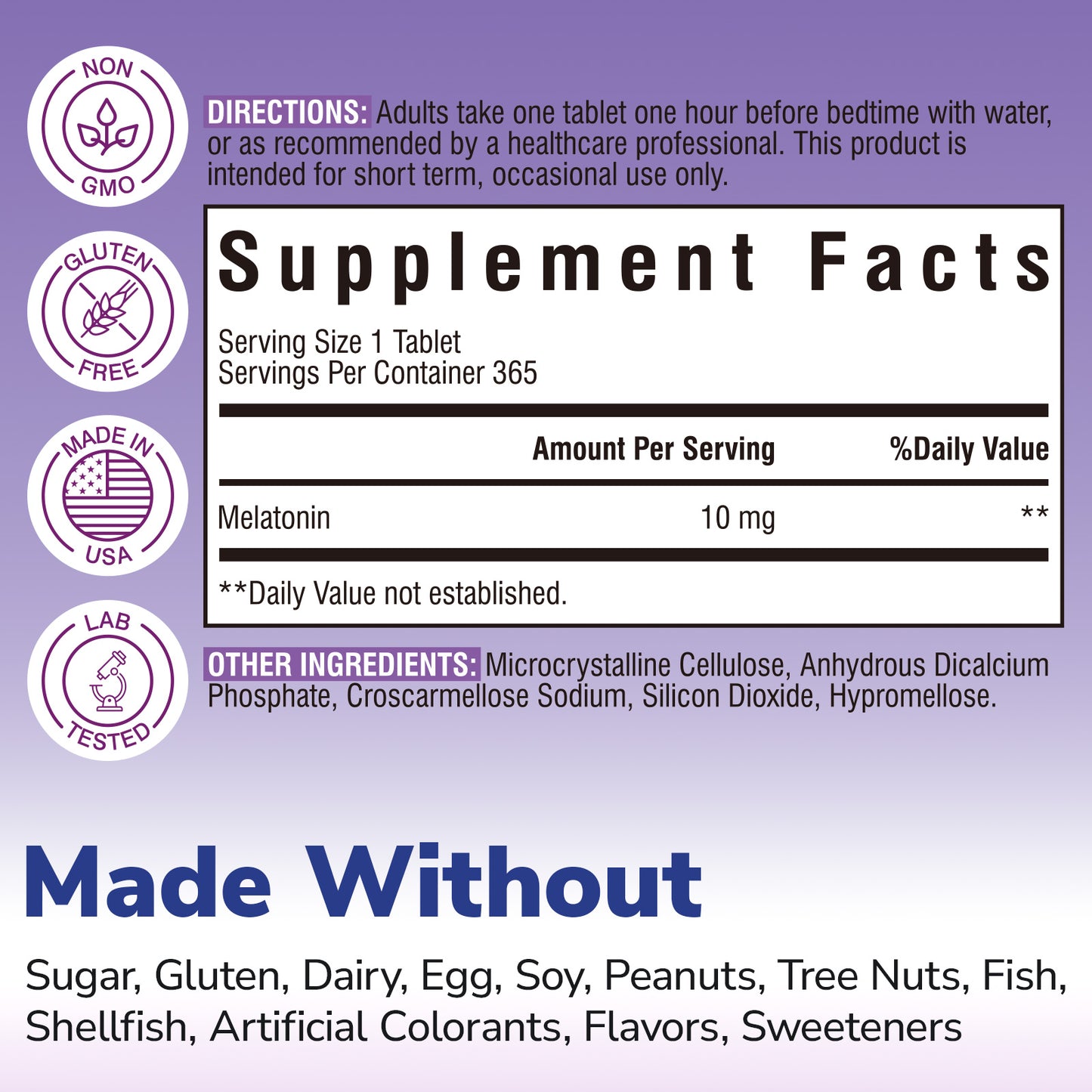 Melatonin 10mg Tablet