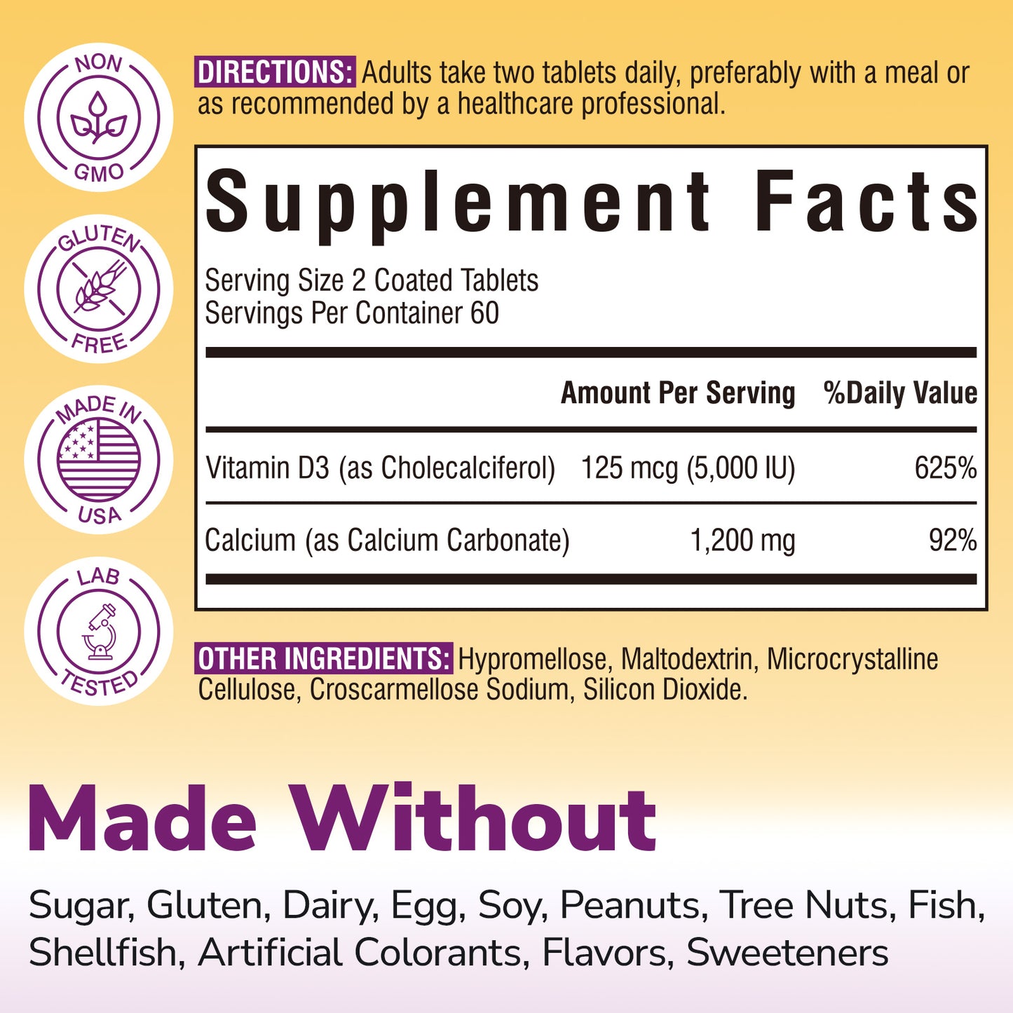 Calcium 1200 mg with Vitamin D3