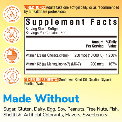Vitamin D3 + K2