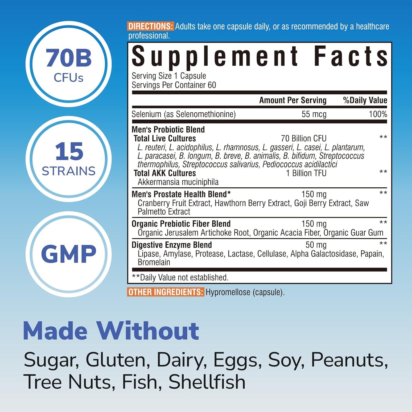 Men's Probiotics with Akkermansia