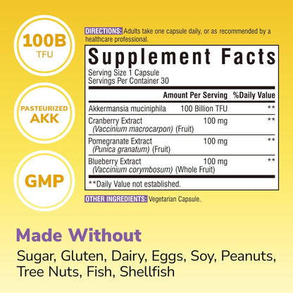 Akkermansia Probiotic 100 Billion TFU