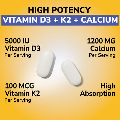 Vitamin D3 K2 with Calcium