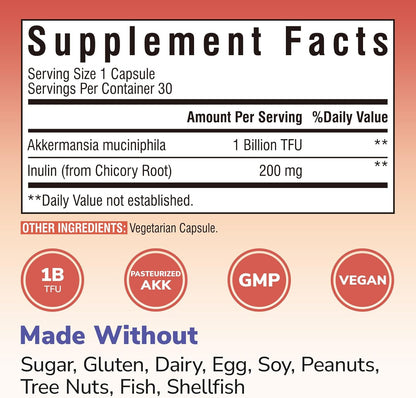 Akkermansia Probiotic 1 Billion TFU