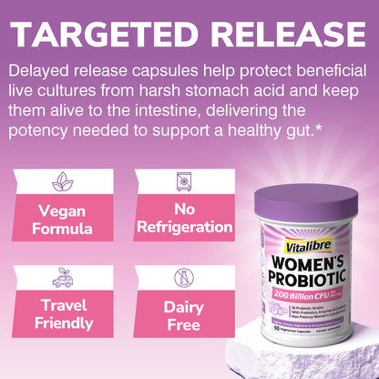 Women's Probiotics 200 Billion CFU