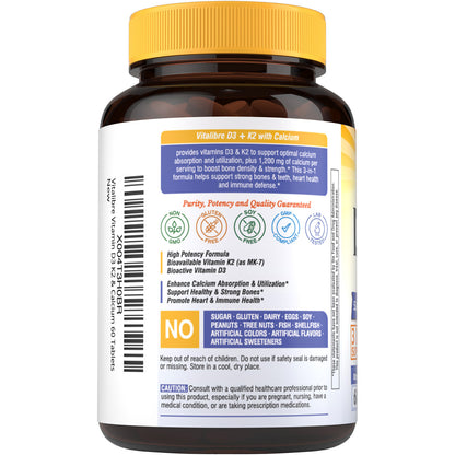 Vitamin D3 K2 with Calcium