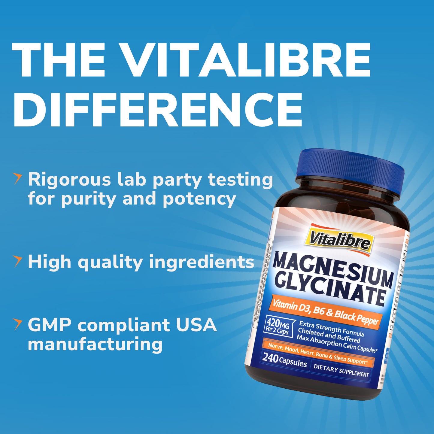 Magnesium Glycinate with D3 & B6