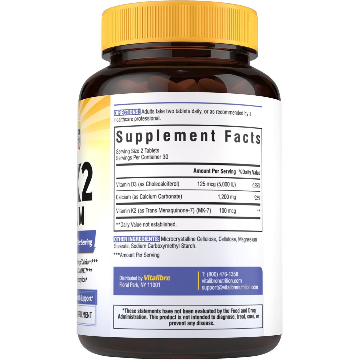 Vitamin D3 K2 with Calcium