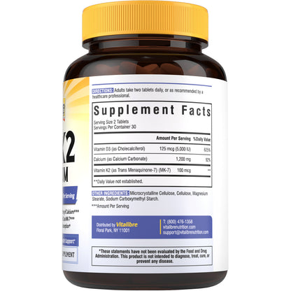 Vitamin D3 K2 with Calcium